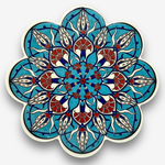 【SOLO Vintage】Designer Heat Mats Ceramic Hot Pads Coasters Made in Turkey 09, , large