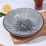 8吋陶瓷深盤【20款可選】陶瓷 圓盤 菜盤 濃湯盤 水餃盤 牛排盤 沙拉盤 水果盤 北歐風 卡通 赫本風 陶瓷盤 田園風 盤子, , large