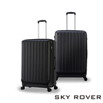 【PANTHEON PLAZA】展示品限量出清 SKY ROVER CRYSTAL 19 24 27吋 璀璨晶鑽 前開式可擴充拉鍊硬殼行李箱 SRI-1808SF 七色可選, , large