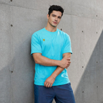 【FALALI】短袖冰感T恤-男(水藍), , large