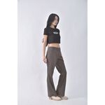 (XL) 【國泰航空永續合作】isabelle wen高腰質感羊毛棕色長褲二手衣, , large