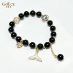 【Gulicc 】古莉可 手鍊 波希米亞七彩玻璃水晶魚尾手鍊, , large
