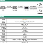 昌運監視器 POE-201B 一進二出 PoE中繼延長器 百兆款 傳輸距離最遠可達 100 米 即插即用, , large