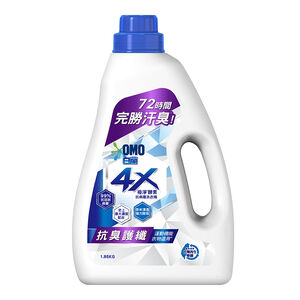 [箱購]白蘭4X抗病毒洗衣精抗臭護纖瓶1.85KG x 4瓶/箱