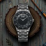 CITIZEN 星辰 光動能紳士超薄經典手錶 禮推薦-黑/36.2mm AR3017-58E, , large