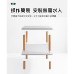 【AOTTO】北歐風簡約四層落地置物書架-60公分(AT-003), , large