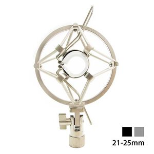 THMC MCS001 麥克風專用防震架 21-25mm 黑/銀【敦煌樂器】