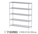 【Y HOUSE】150x45x180公分 荷重型五層鐵架 耐重層架 荷重型鐵力士架, , large