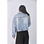 (XL) story prada韓牌丹寧牛仔排扣藍色外套二手衣, , large