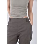 (L) t parts格紋棕色長褲二手衣, , large