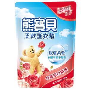 新熊寶貝玫瑰甜心香柔軟護衣精補充包(1.84L)