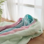[Kaimei Cotton] 3-pack Random Excellence MIT Taiwan Made 8-ounce Thick Solid Color Pure Cotton Absorbent Large Bath Towel, , large