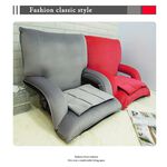 Velvet cloth ComfortableJapanese room chair with armrests, , large