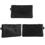 YSL Jamie 4.3 菱格紋小羊皮附小袋肩背包/黑色, , large