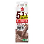 義美5.3厚優質蛋白奶(黑可可口味)936ml, , large