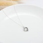 【Angel & Me】Sakura leaf vine s925 sterling silver necklace Birthday gift, , large