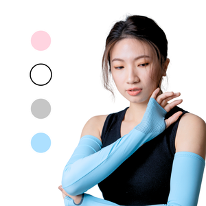 NAMATETSU Girl's UV Sleeves with Anti-slip Silicone palm  gray