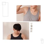 【現貨】MIT台灣製 天絲棉舒膚男內著 消臭背心 PL6804, , large