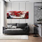 【御畫房】萬山紅遍 國家一級畫師手繪油畫60×120cm(VF-46), , large