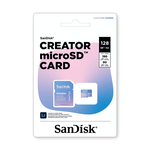 【SanDisk】 Creator 128G UHS-I U3 A2 V30 microSDXC 記憶卡, , large