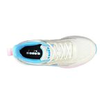 DIADORA迪亞多那 輕羽慢跑鞋 女運動鞋 女鞋 時尚 漸層 飛織 透氣 吸震 減壓 輕量 氣墊乳膠鞋墊 粉桔 粉藍, , large