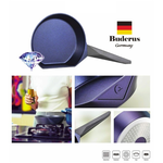 Germany Buderus Diamond Coating Standable Pot Series 28cm Non-Stick Frying Pan with Lid - Galaxy Blue, Compatible with All Stovetops, , large