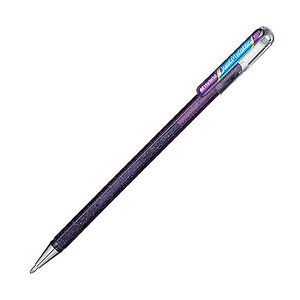 Pentel 蝴蝶筆 K110紫+金屬藍色-DVX
