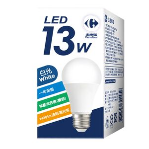 家福LED燈泡13W-白光