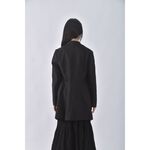 (M) miss hzh質感撞色黑色外套二手衣, , large