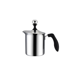 PEARL HORSE Single-Layer Milk Frother with Wooden Handle – 400cc – TA-S-08-400