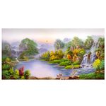 【御畫房】旭日東昇 國家一級畫師手繪油畫60×120cm(VF-117), , large