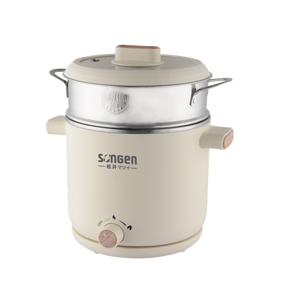 【SONGEN松井】日系美廚蒸煮兩用美食料理鍋/蒸煮鍋/電火鍋/電蒸鍋 (SG-D726)