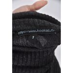 (S) kookai質感高領黑色長袖上衣二手衣, , large