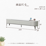 【Hampton 漢汀堡】熱尼6.6尺玻璃長櫃, , large