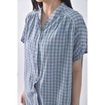 (XL) y y格紋藍色洋裝二手衣, , large