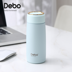 Debo真空保溫杯 300ml 月牙藍 316不鏽鋼