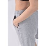 (S) uniqlo高腰運動質感棉質灰色短褲二手衣, , large