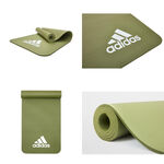 [秉宸] ADIDAS 輕量彈性瑜珈墊 7MM 瑜珈墊 運動墊 運動瑜珈 輕量 彈性 ADYG-10010, 10010MR 煙燻紅, large