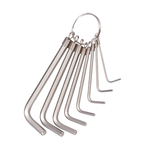 Short Arm On Ring Hex Key Wrench Set, , large