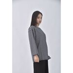 (M) majestic legon質感棉質純棉黑色長袖上衣二手衣, , large