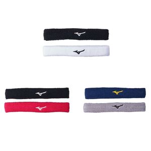 [秉宸] MIZUNO 細頭帶 2入 毛巾材質 舒適 涼感 運動頭帶 台灣製 32TY2X03 22SS