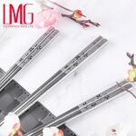 【LMG】316不鏽鋼筷5雙組-櫻花, , large