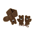 Kids Fleece Scarf & Gloves Set, , large