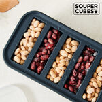 官方直營【Souper Cubes】 多功能食品級矽膠保鮮盒_曜石灰2件組(6格+10格), , large