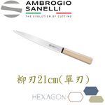 蓋瑞廚物【義大利SANELLI 新上市 HEXAGON 木柄日本刀 台灣菜刀】魚刀 出刃 生魚片刀 柳刃 刺身刀, , large