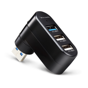 [RONEVER] USB3.0旋轉頭三埠集線器 PC374