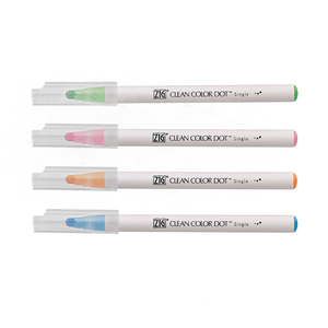 【Kuretake 吳竹】ZIG Clean Color Dot 單頭點點筆 單色 /支 TCSD-6100-6VC(日本品牌)  -  奶油黃