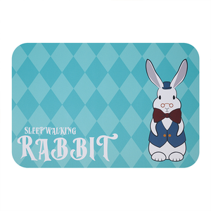 【Monster】 Soft Diatomaceous Earth Absorbent Mat – Lucky Rabbit Series (60x40cm) – Magic Mirror Bunny Adventure