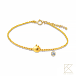 【TLH】黃金墜編織手鍊 純金999 多選 一定賺 約重0.03錢&plusmn;0.01, , large