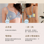 【Clany可蘭霓】 澎然升級 抑菌石墨烯軟鋼圈調整型BCD內衣｜低脊心.集中包副乳.蕾絲內衣 8071-52 霧灰藍, , large